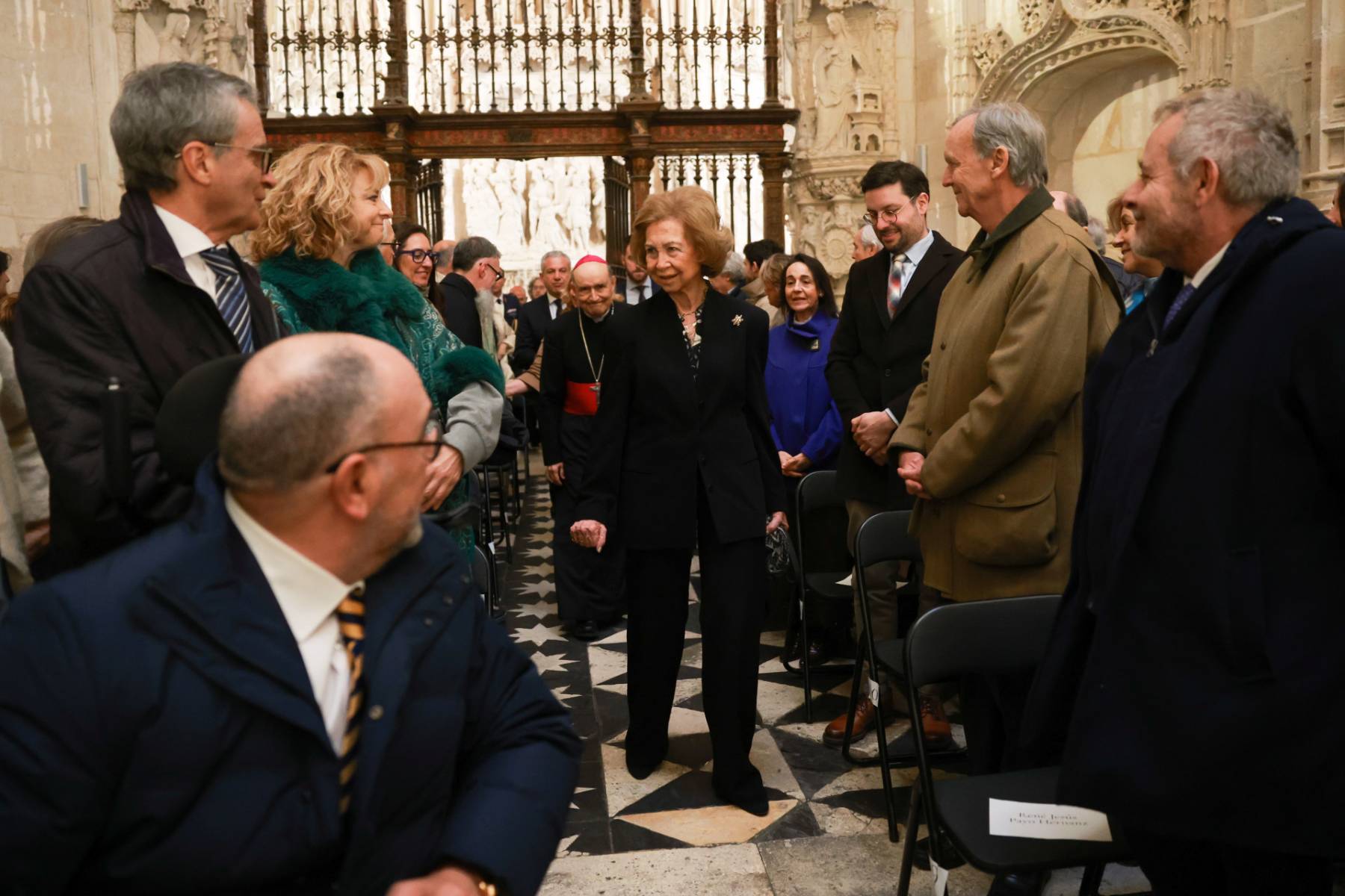 La Reina Sof&iacute;a en Burgos. (Foto: Gtres)