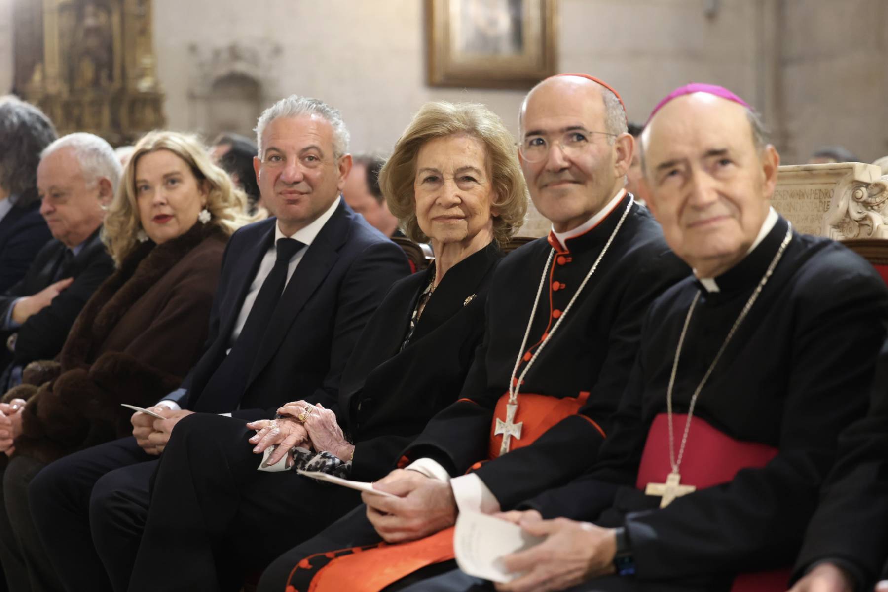 La Reina Sof&iacute;a en Burgos. (Foto: Gtres)