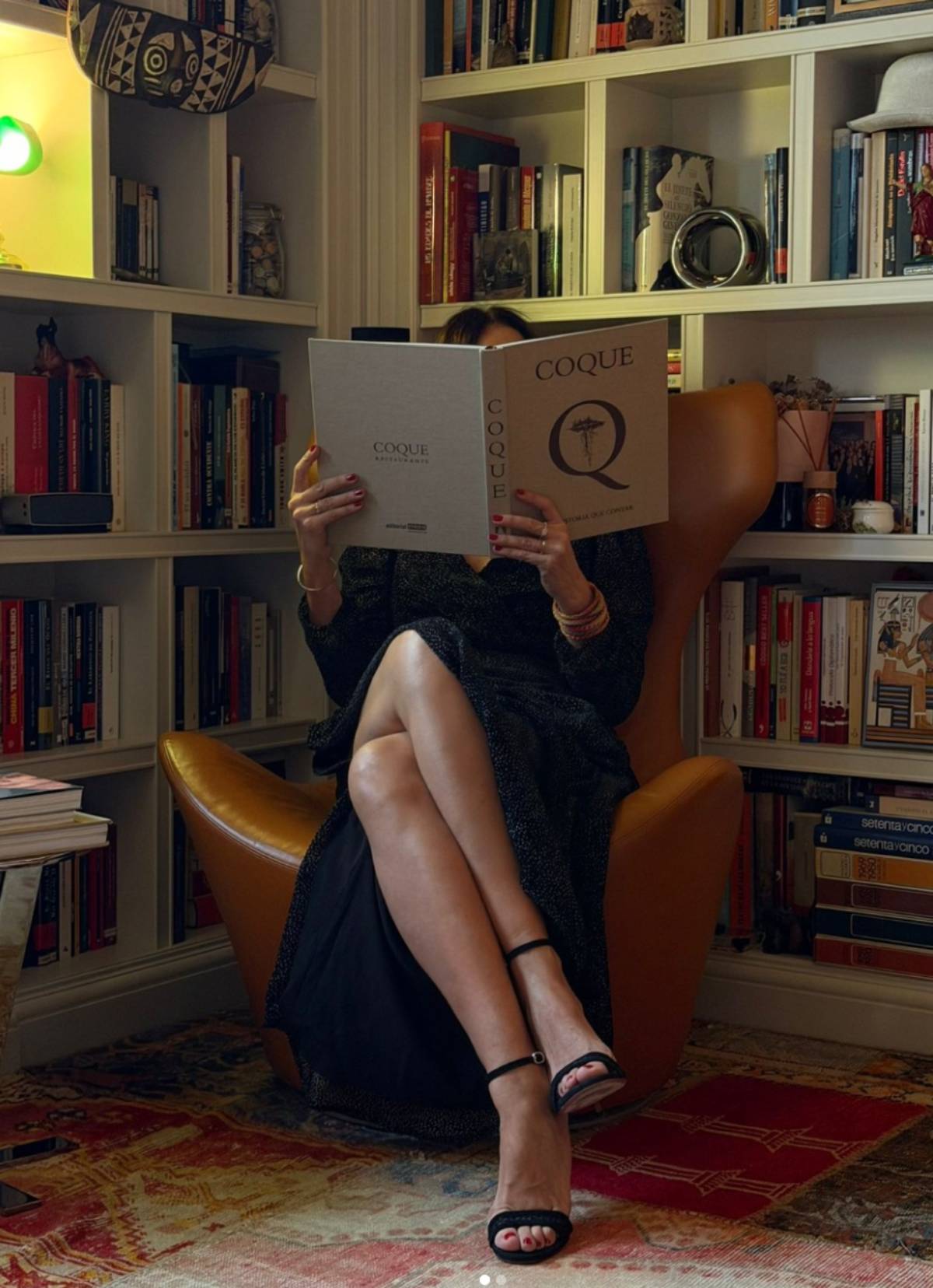 La biblioteca de Mariló Montero. (Foto: Redes Sociales)