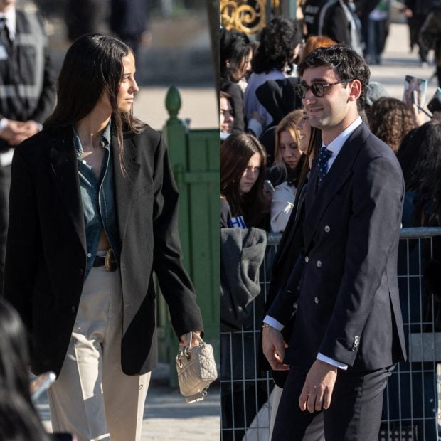 Los estilismos de Victoria Federica y Jorge Navalpotro en la Semana de la Moda de Par&iacute;s. (Fotos: Gtres)