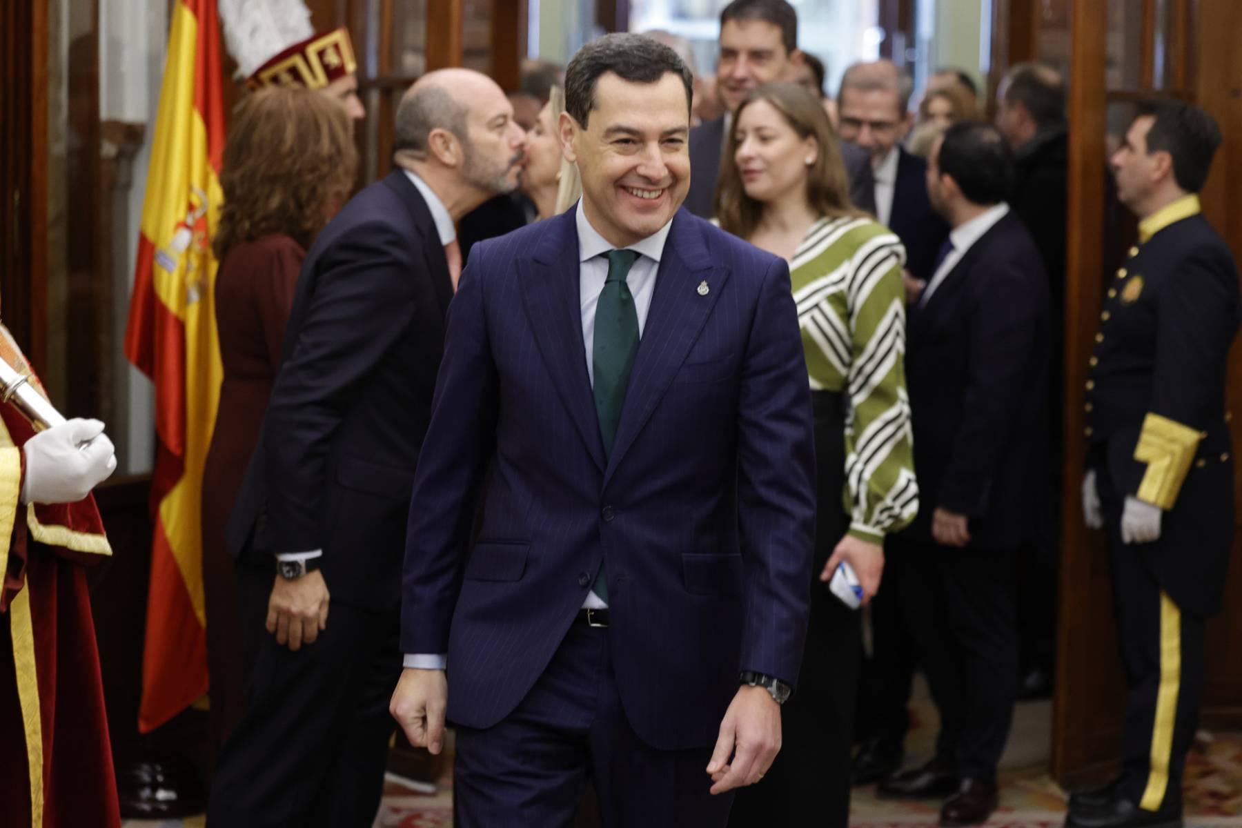 Juanma Moreno Bonilla en un acto pol&iacute;tico. (Foto: Gtres)