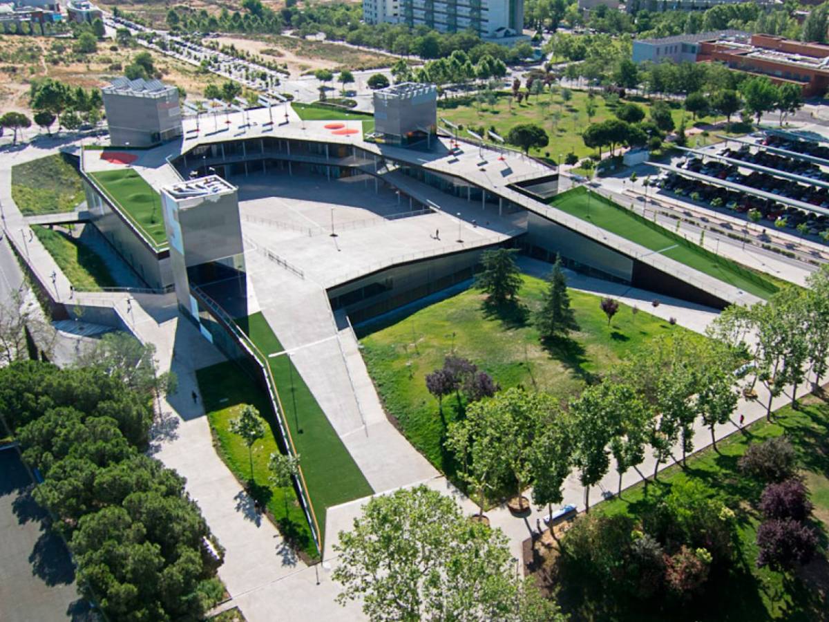 Vista aérea del campus de Cantoblanco de la Universidad Autónoma de Madrid