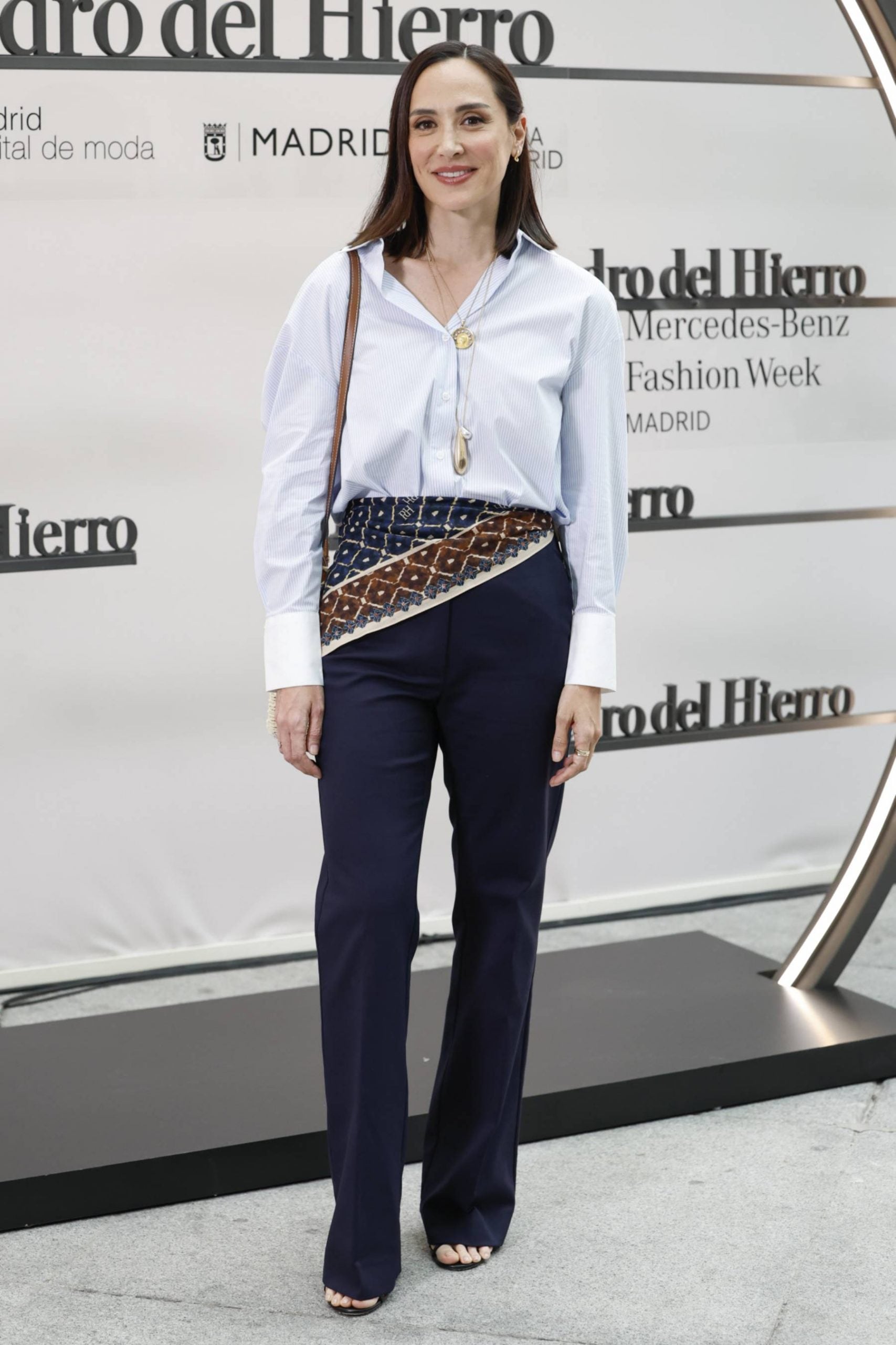 Tamara Falc&oacute; en la MBFWM. (Foto: Gtres)