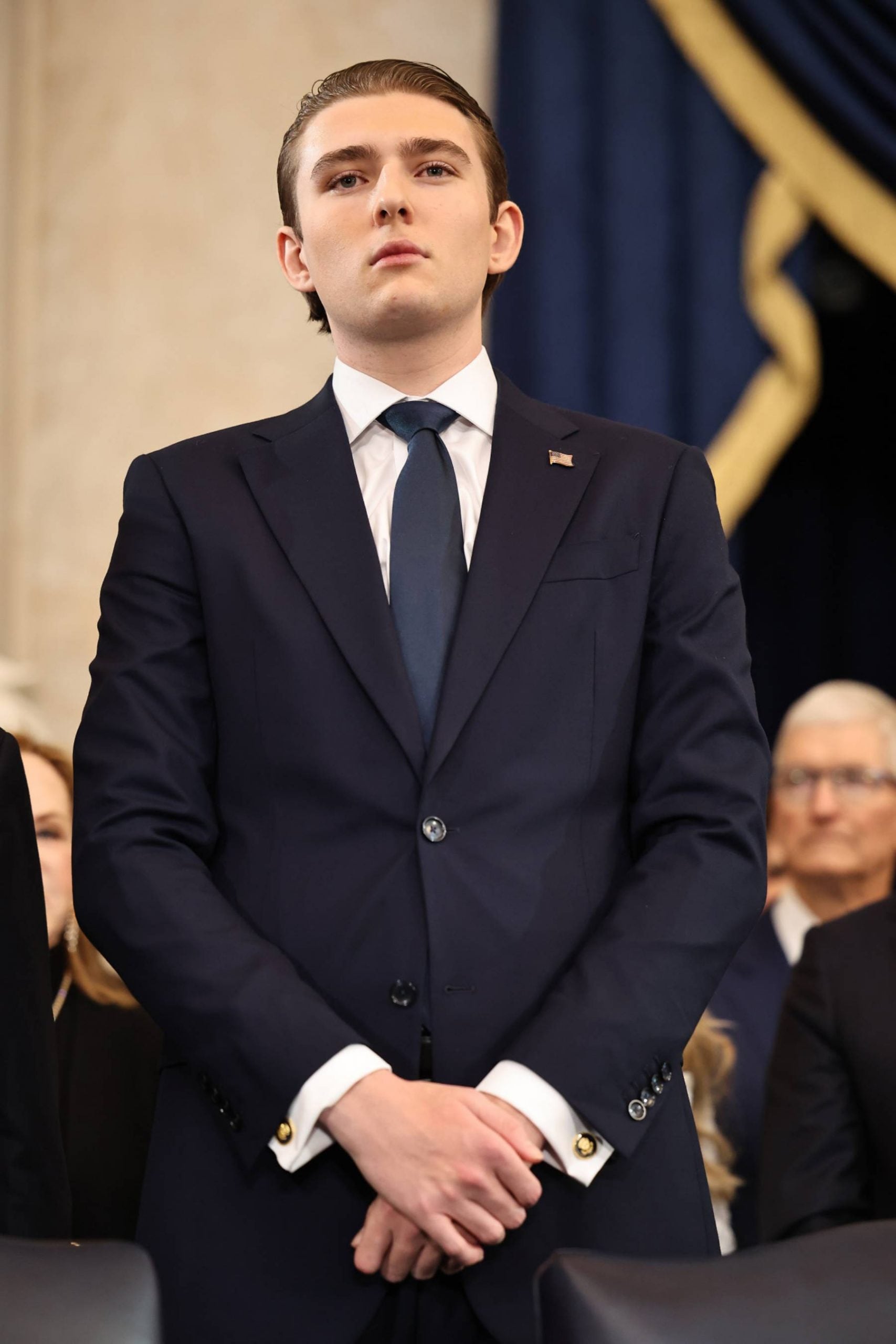Barron Trump en un acto oficial. (Foto: Gtres)
