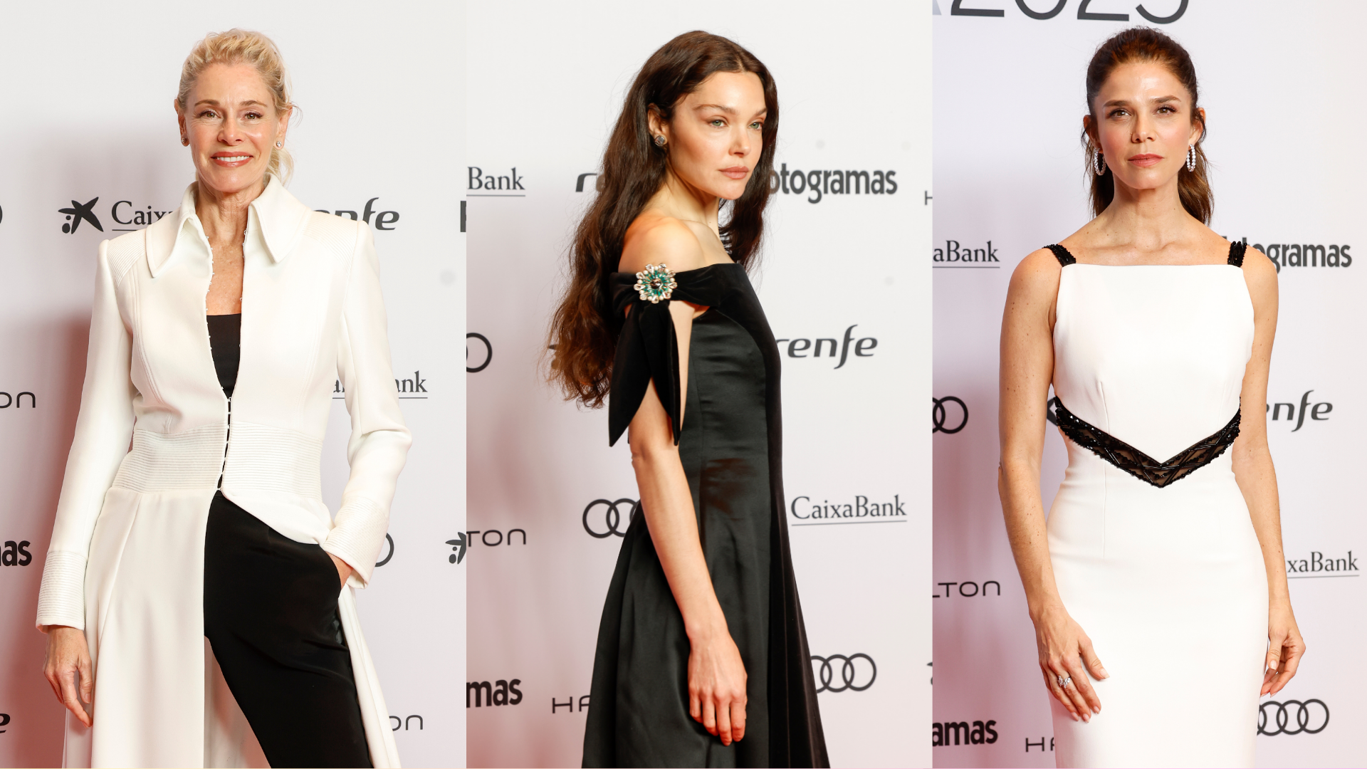 Belén Rueda, Ana Rojas y Juana Acosta en la 76ª edición de los premios Fotogramas de Plata. (Foto: Gtres)