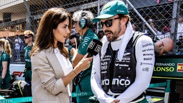 Fernando Alonso y Melissa Jiménez. (Foto: Gtres)