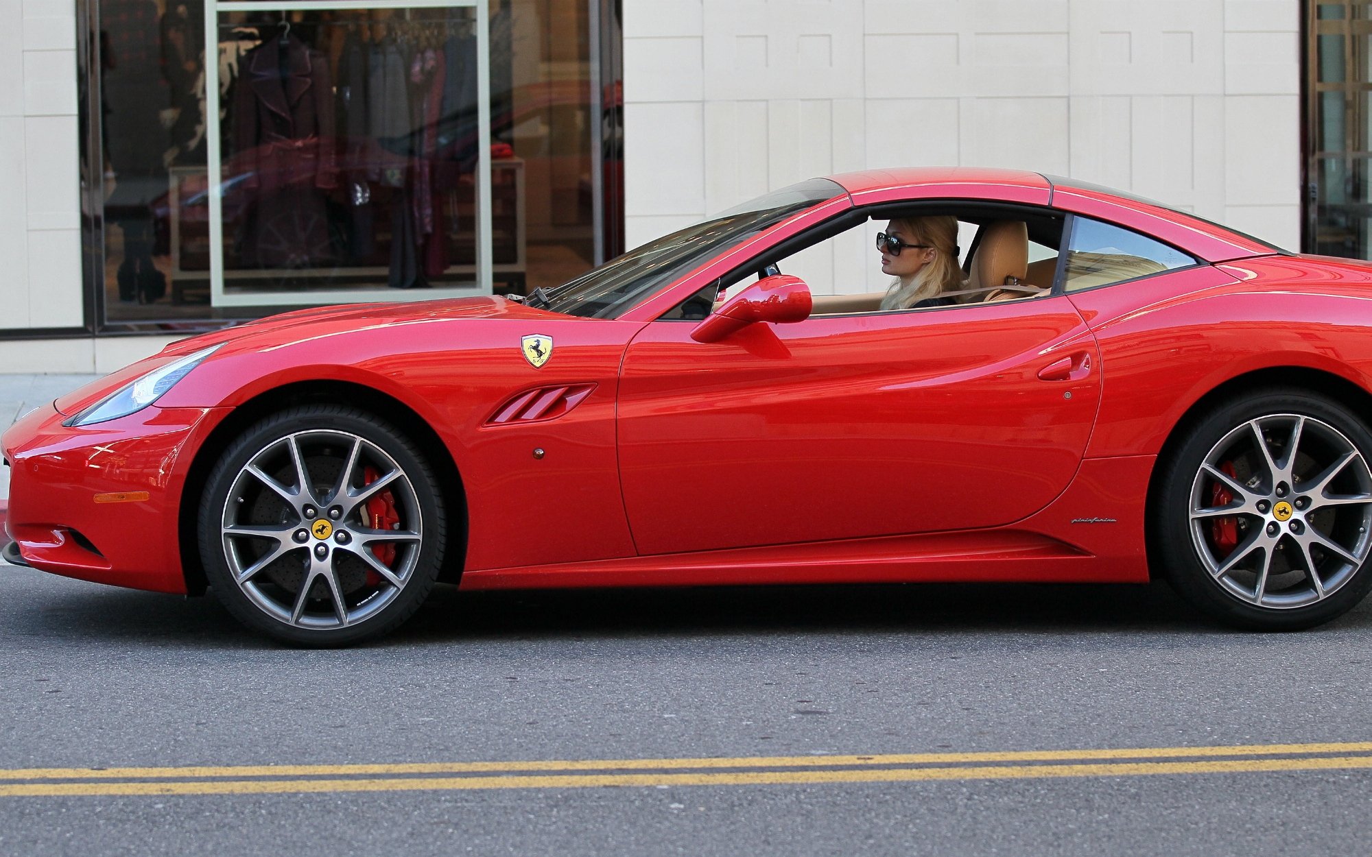 Paris Hilton Ferrari California