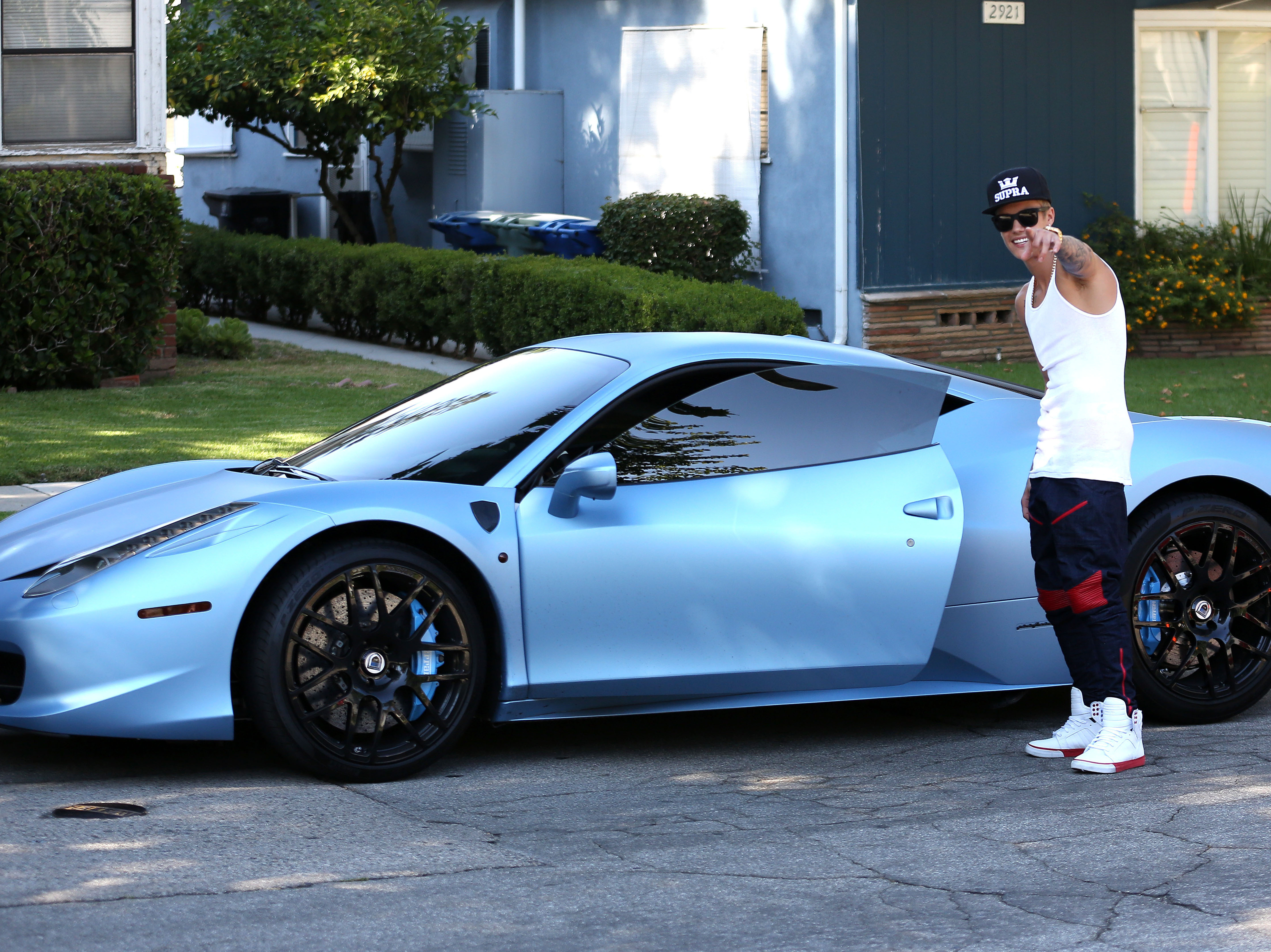 Justin Bieber Ferrari 458 Italia