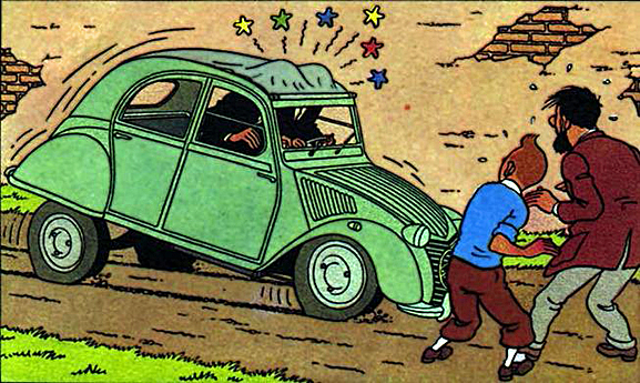 Citroen 2CV Tintin