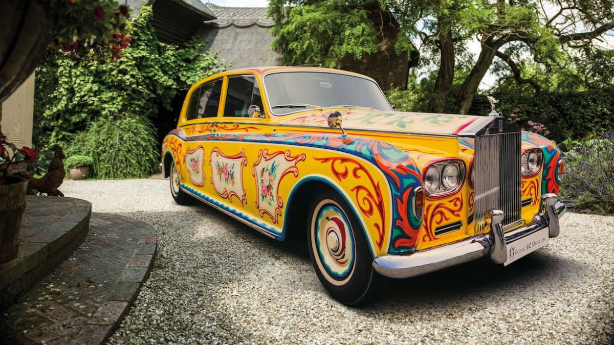 El extravagante Rolls-Royce de John Lennon.