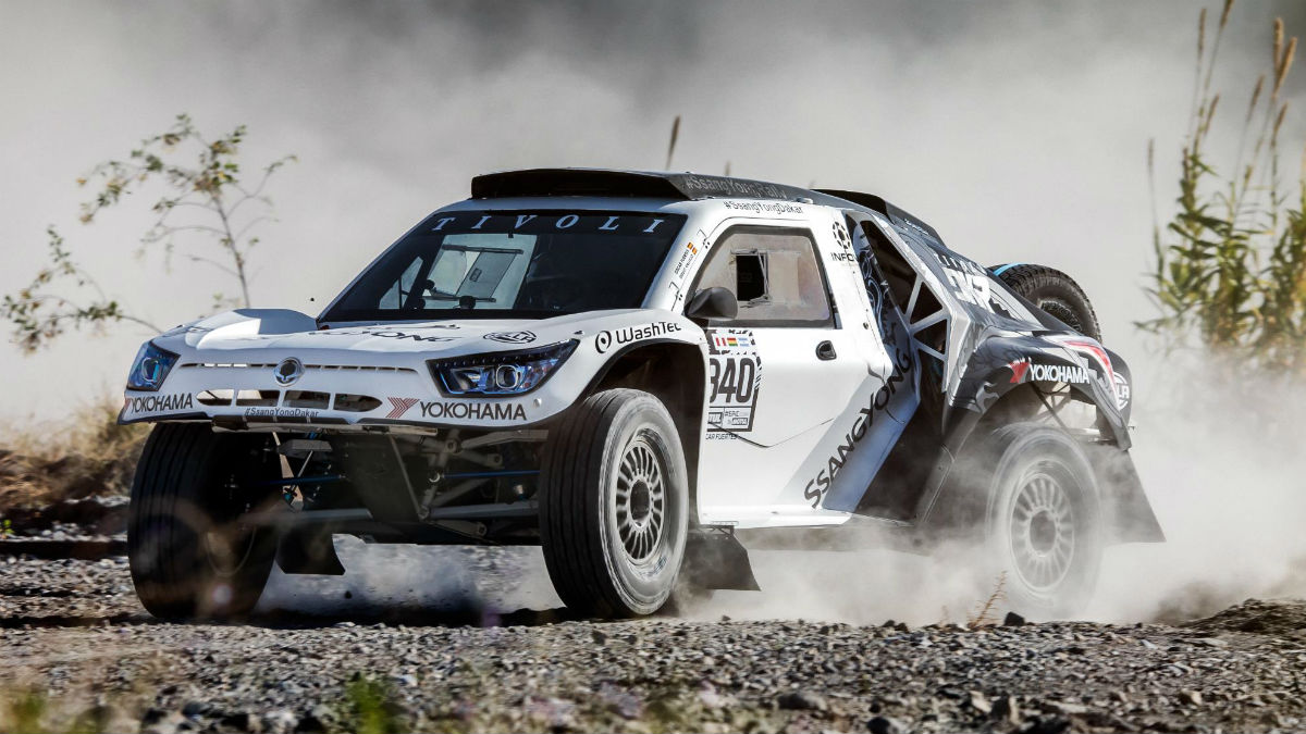 SsangYong debuta en el rally Dakar con el Tivoli DKR, un prototipo dotado de un motor de 405 CV.