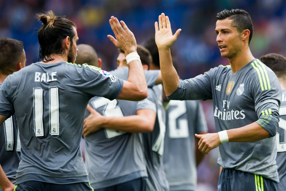 Bale y Cristiano Ronaldo celebran un gol. (Getty)