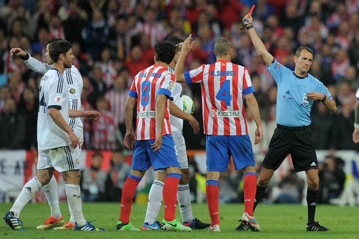 Clos Gómez expulsó a Cristiano Ronaldo en la final de Copa. (Getty)