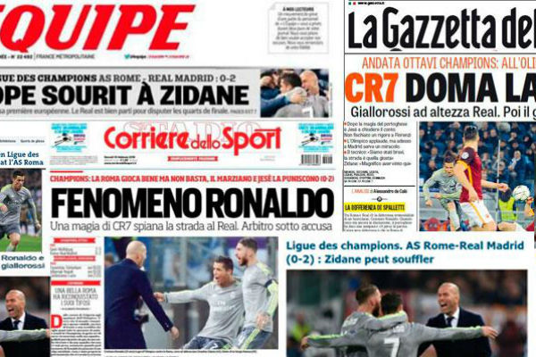 La prensa internacional elogia al Real Madrid.