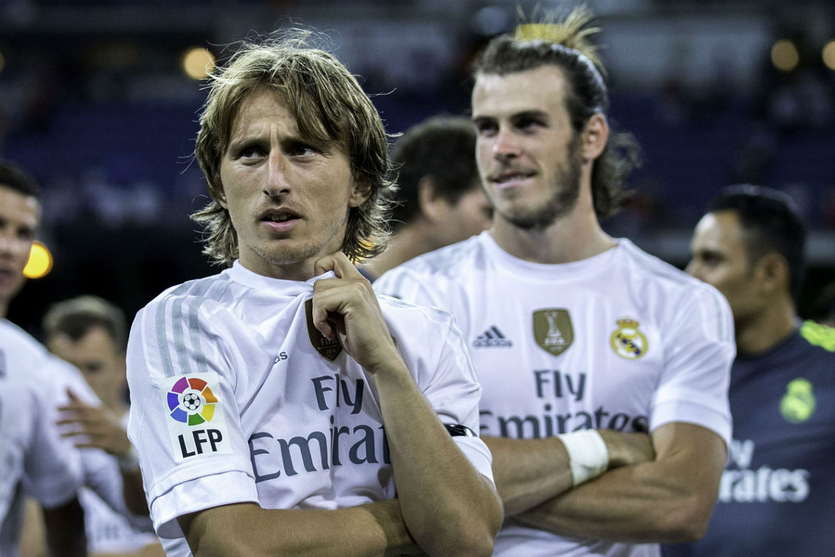 Luka Modric, junto a Gareth Bale. (Getty)