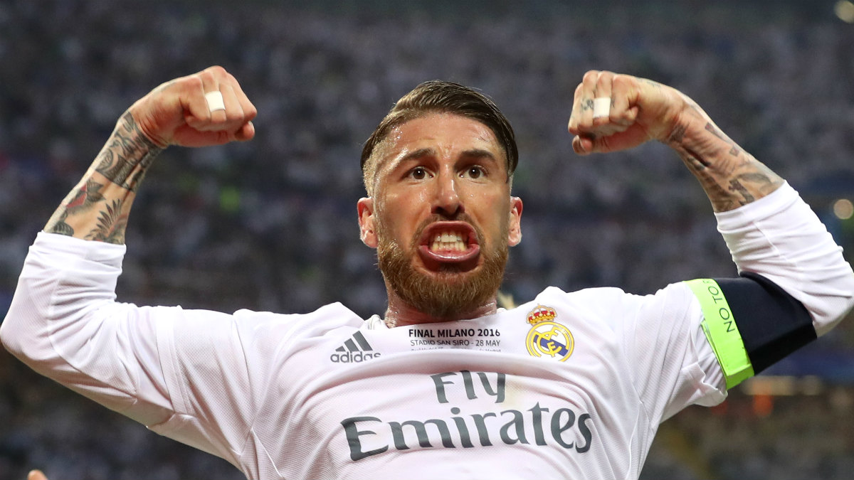 Sergio Ramos celebra el 1-0. (Reuters)