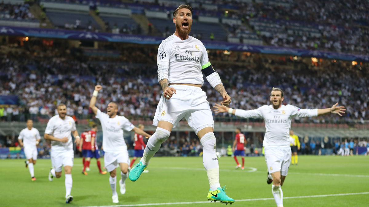 Ramos celebra el 1-0 del Real Madrid. (Reuters)