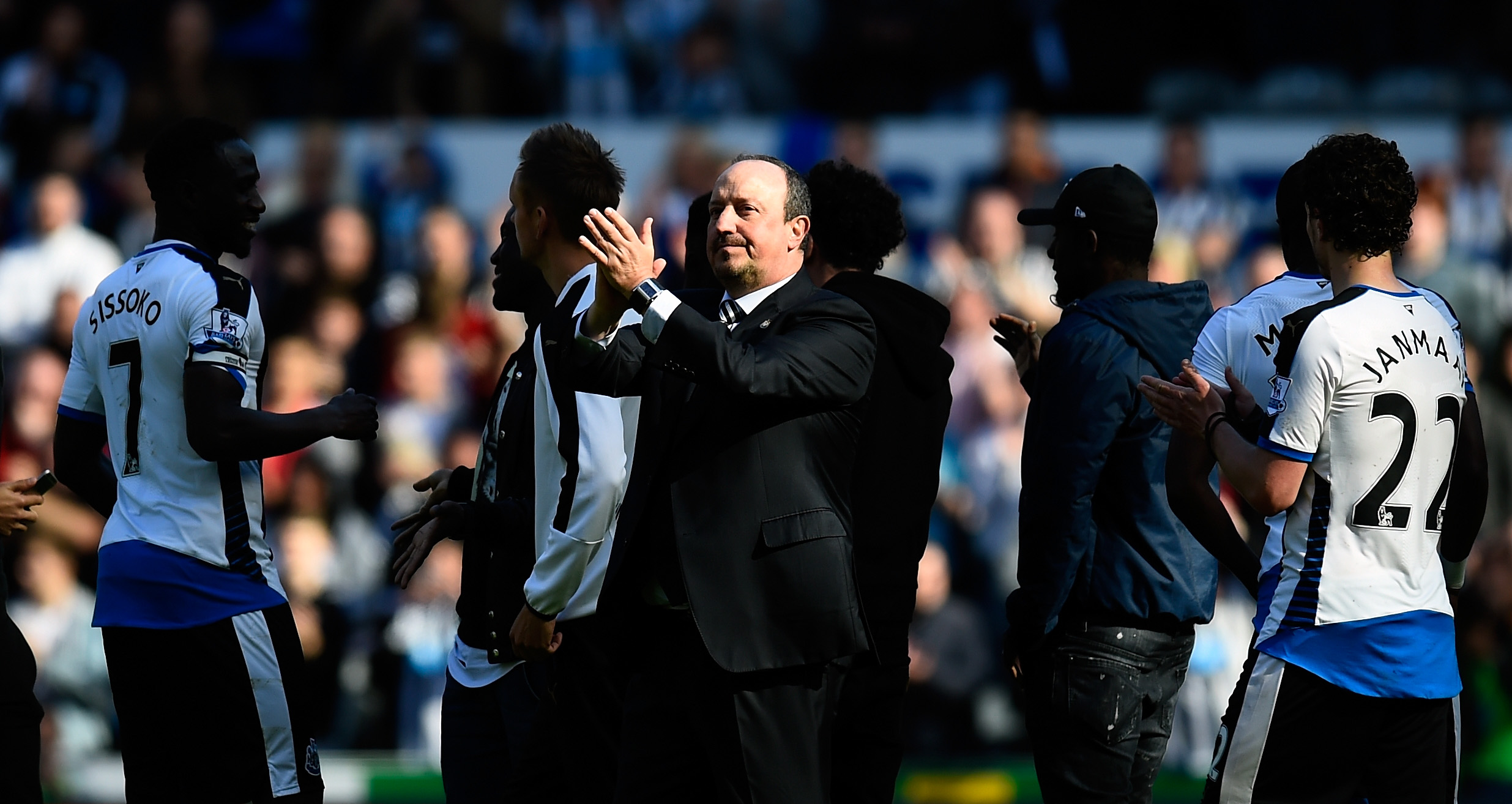 Rafa Benítez, el día de su descenso con el Newcastle. (Getty)