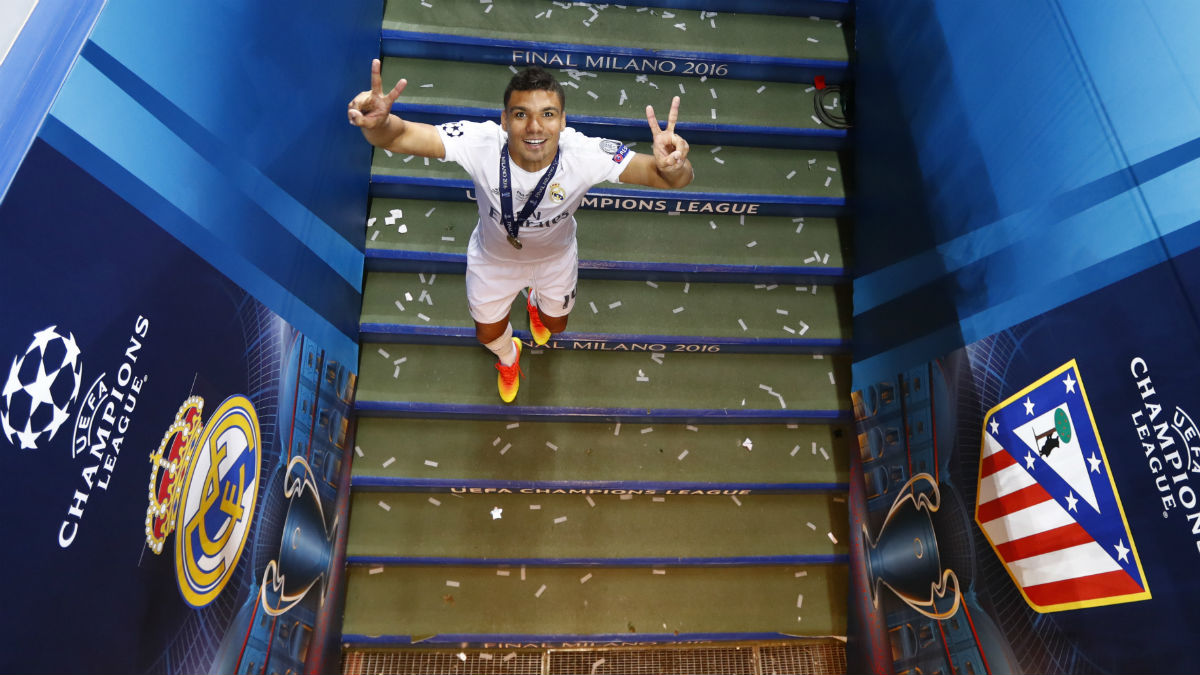 Casemiro celebra la Undécima. (Reuters)