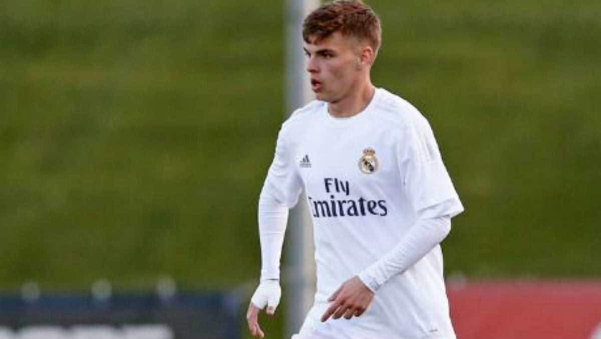 Febas en un partido con el Castilla esta temporada. (Realmadrid.com)