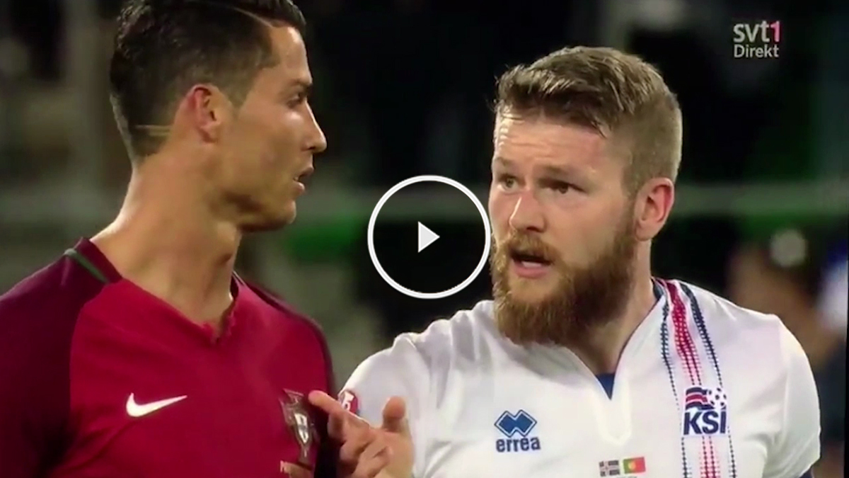 El vídeo que demuestra que Cristiano no negó su camiseta a un jugador de Islandia