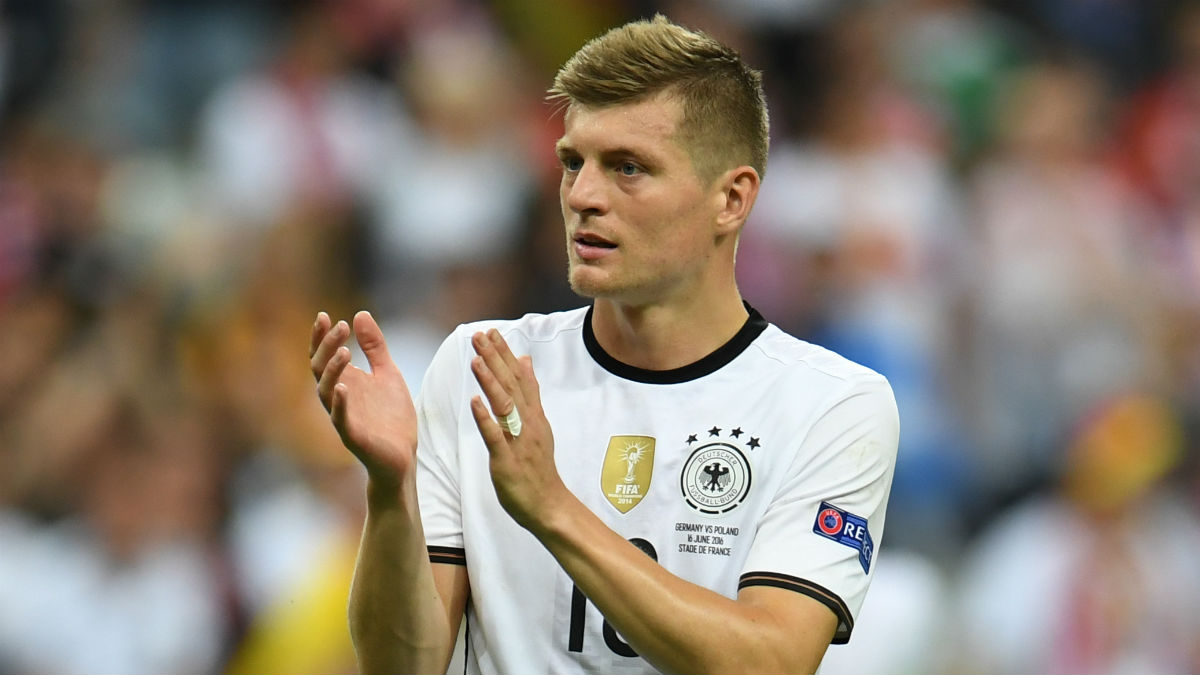 Toni Kroos, en un partido con Alemania. (AFP)