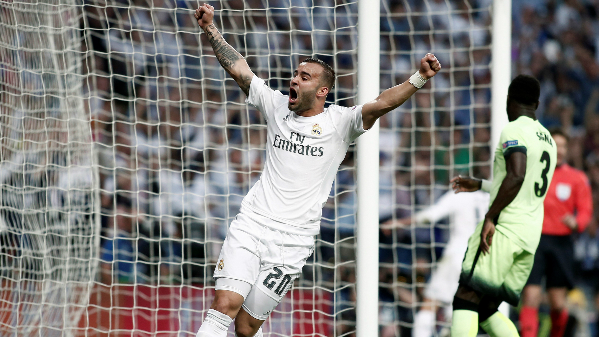 Jesé celebra un gol del Real Madrid. (Getty)