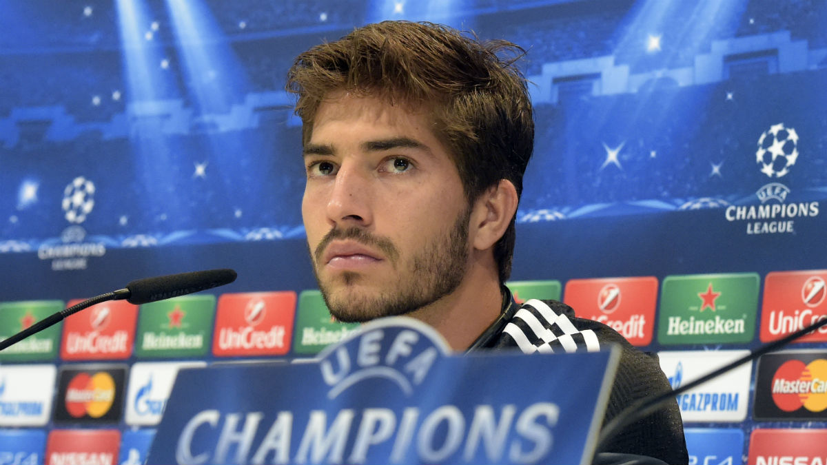 Lucas Silva, en una rueda de prensa. (Getty)