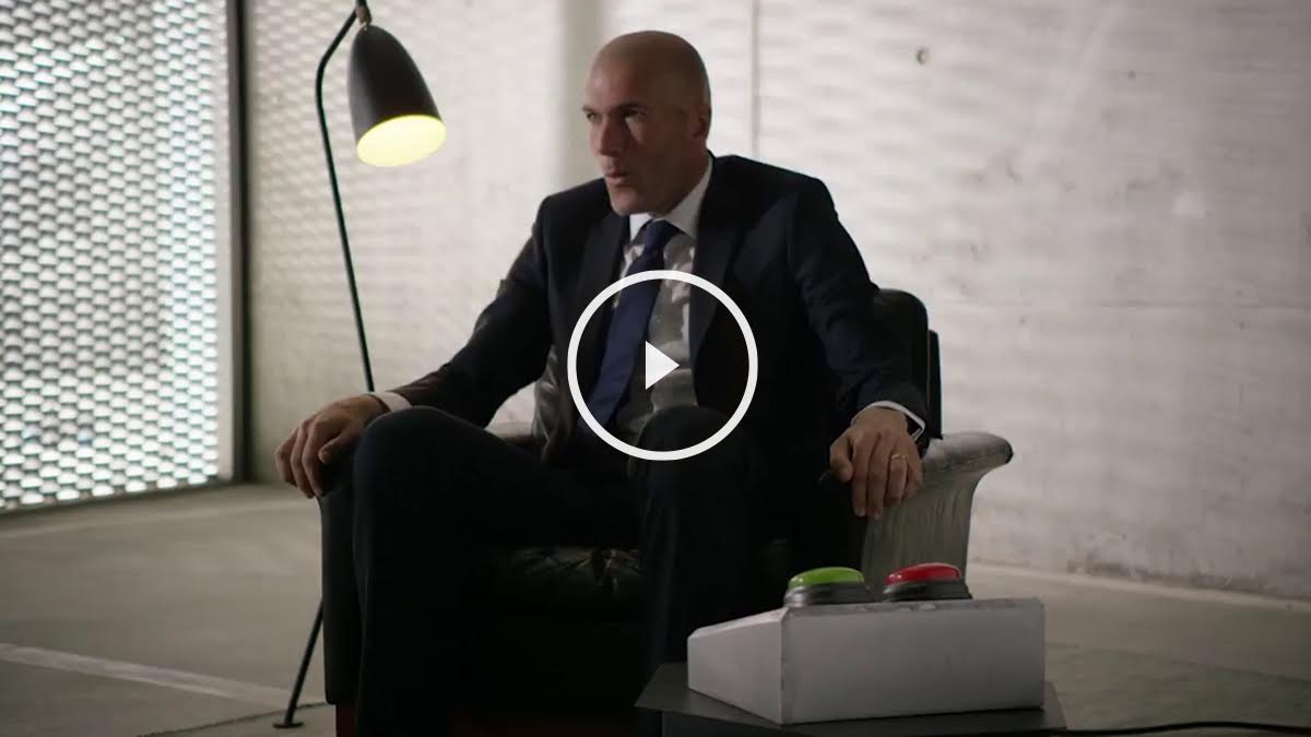 Zidane celebra un gol de Pogba en un vídeo de Adidas.