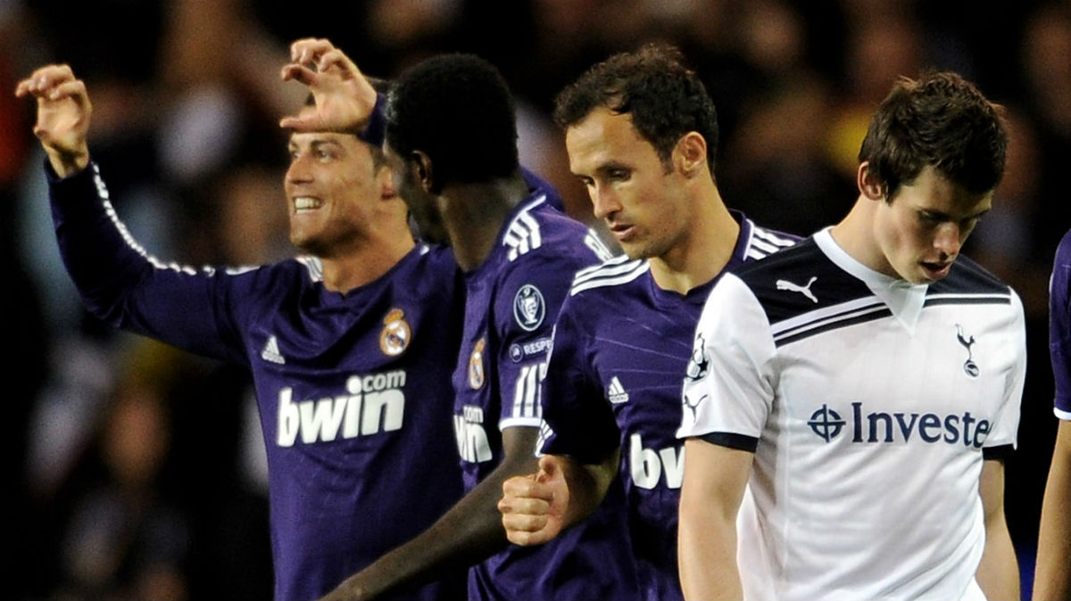 Cristiano y Bale en un Real Madrid-Tottenham. (Getty)