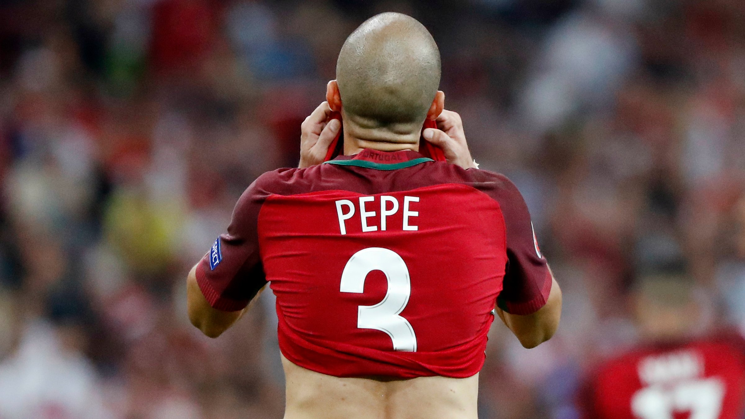 Pepe, durante la Eurocopa.