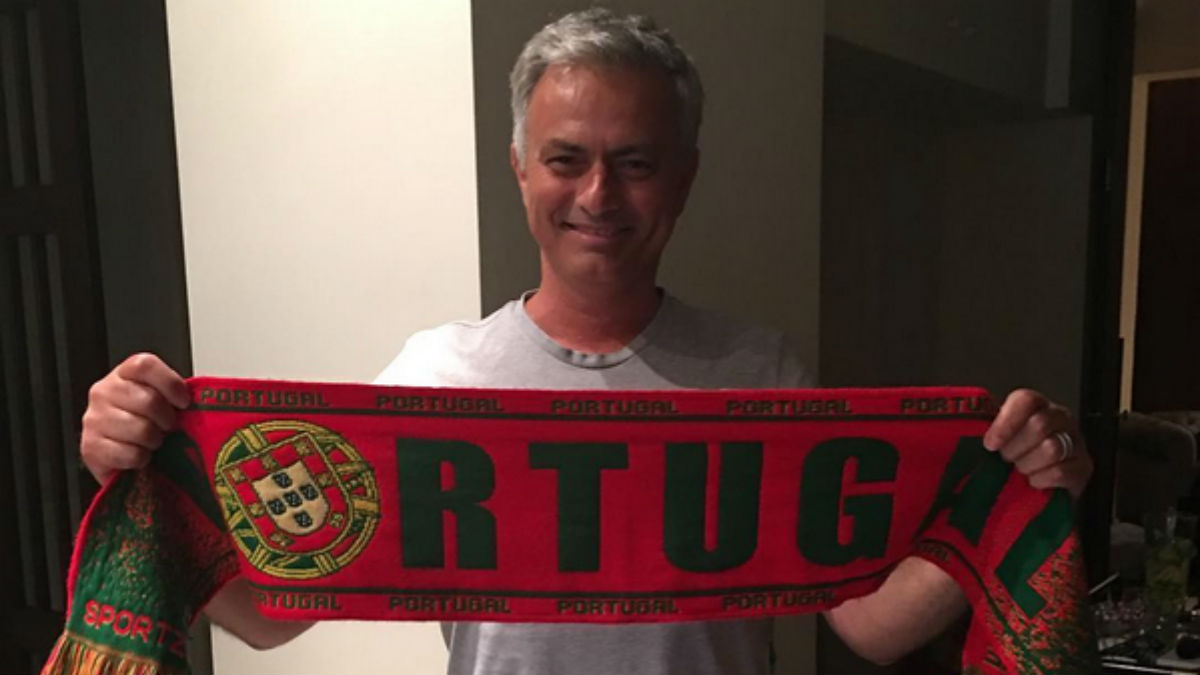 Mourinho disfrutó con el triunfo de Portugal