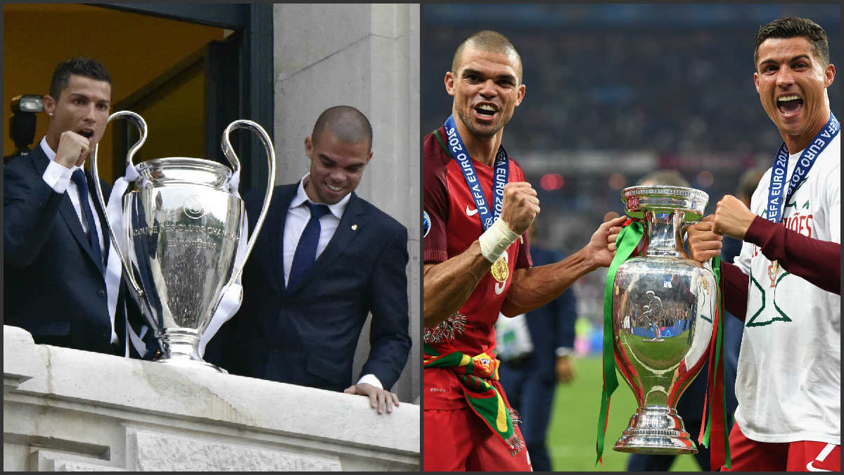 Pepe y Cristiano han ganado la Champions y la Eurocopa.