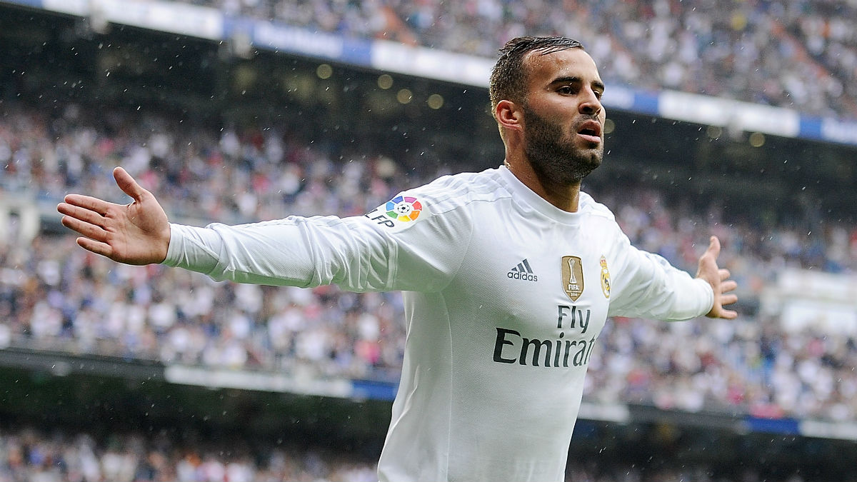 Jesé Rodríguez celebra un gol en el Bernabéu. (Getty)