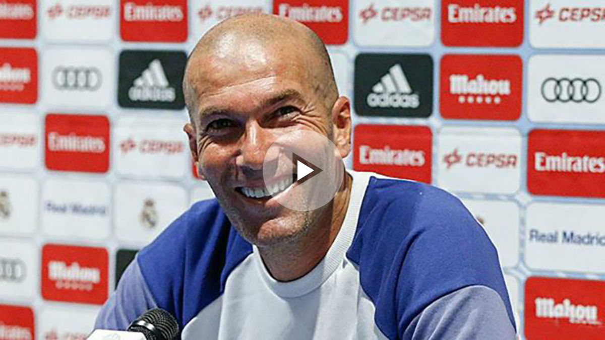 Zidane, en rueda de prensa. (Realmadrid.com)