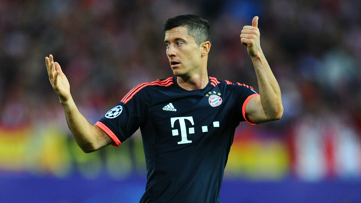 Lewandowski, en un partido con el Bayern. (Getty)