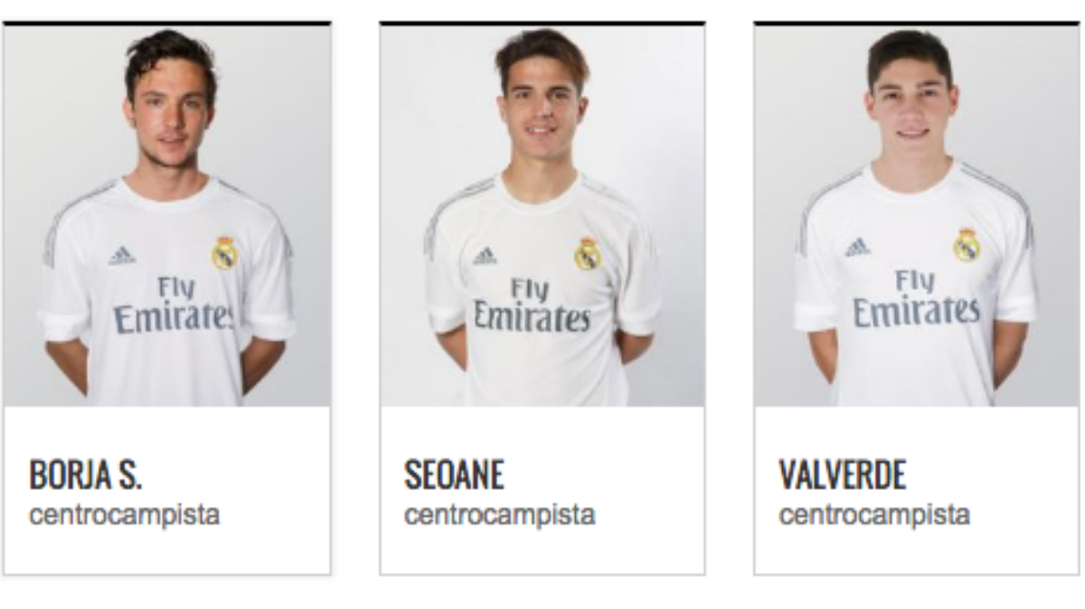 Ficha de Federico Valverde en Realmadrid.com.