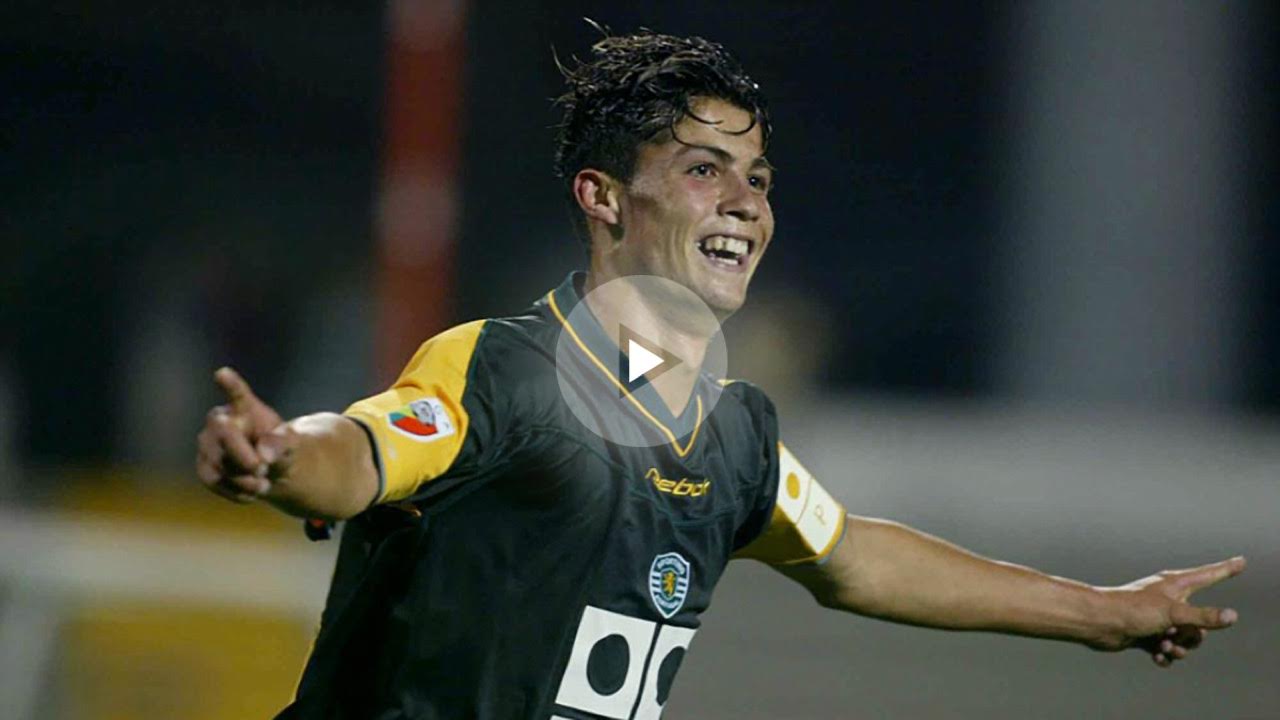 Cristiano Ronaldo celebra un gol con el Sporting de Lisboa.