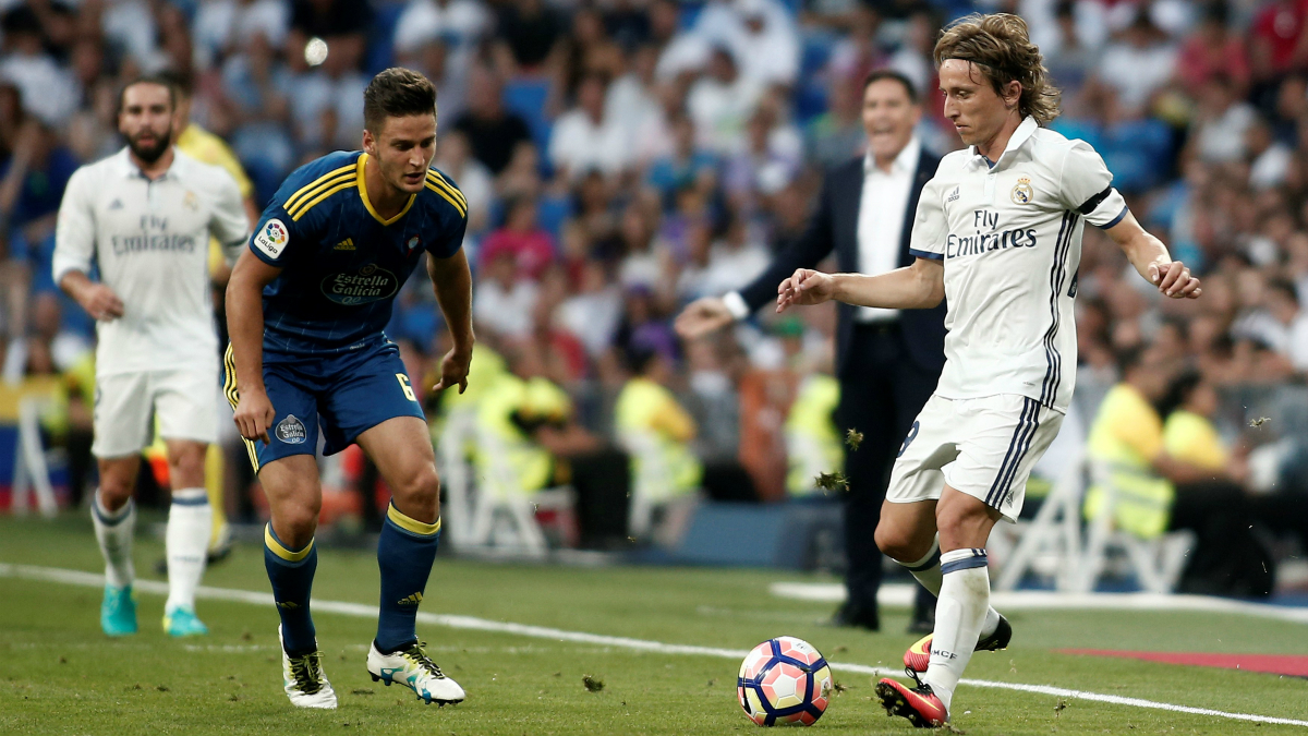 Luka Modric, en el partido contra el Celta. (Getty)