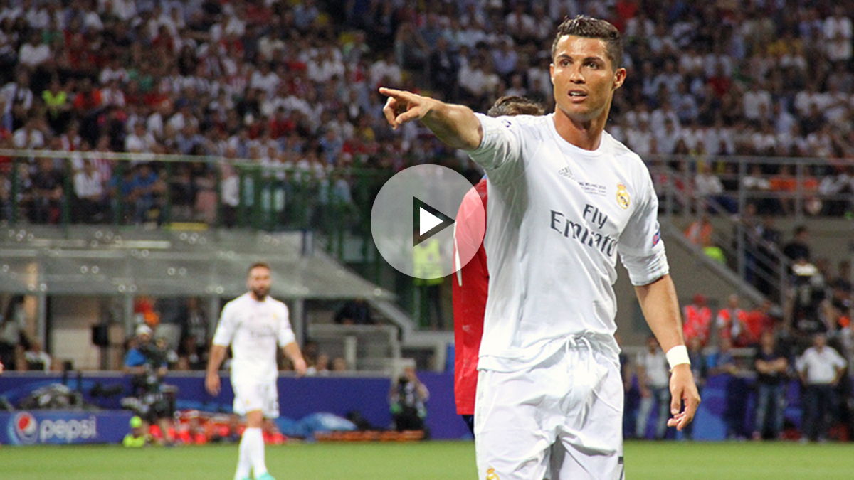 Cristiano Ronaldo, en la final de Milán. (Enrique Falcón)