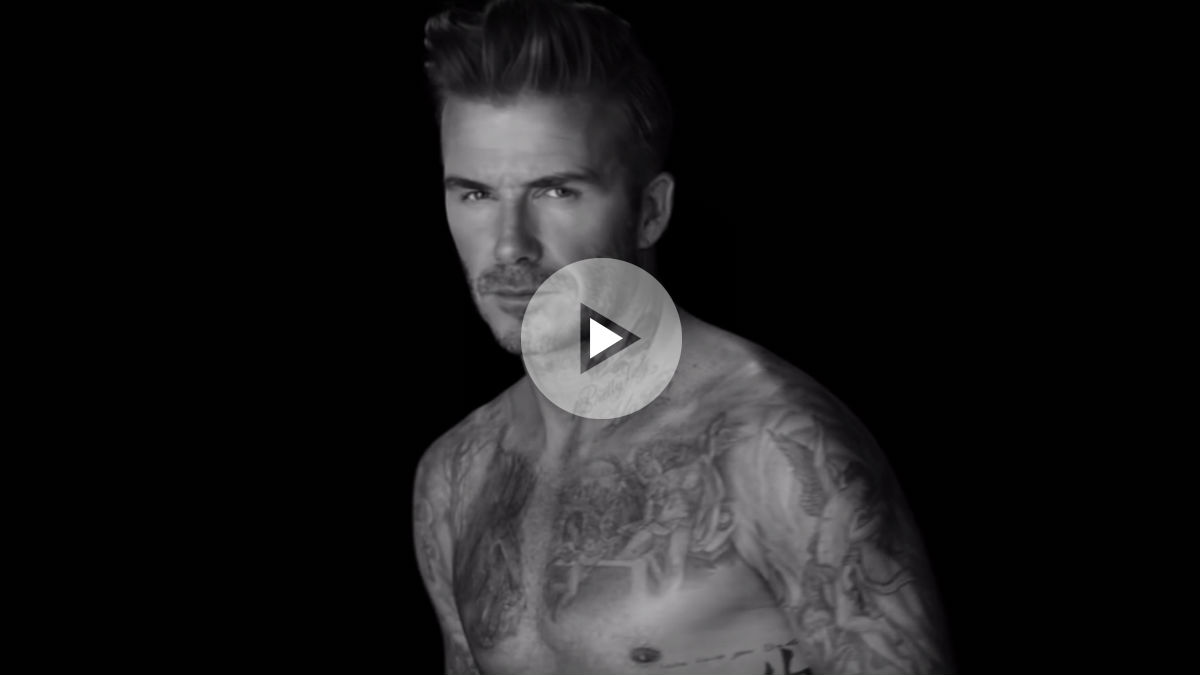 Beckham se desnuda para explicar la historia de su vida en sus tatuajes