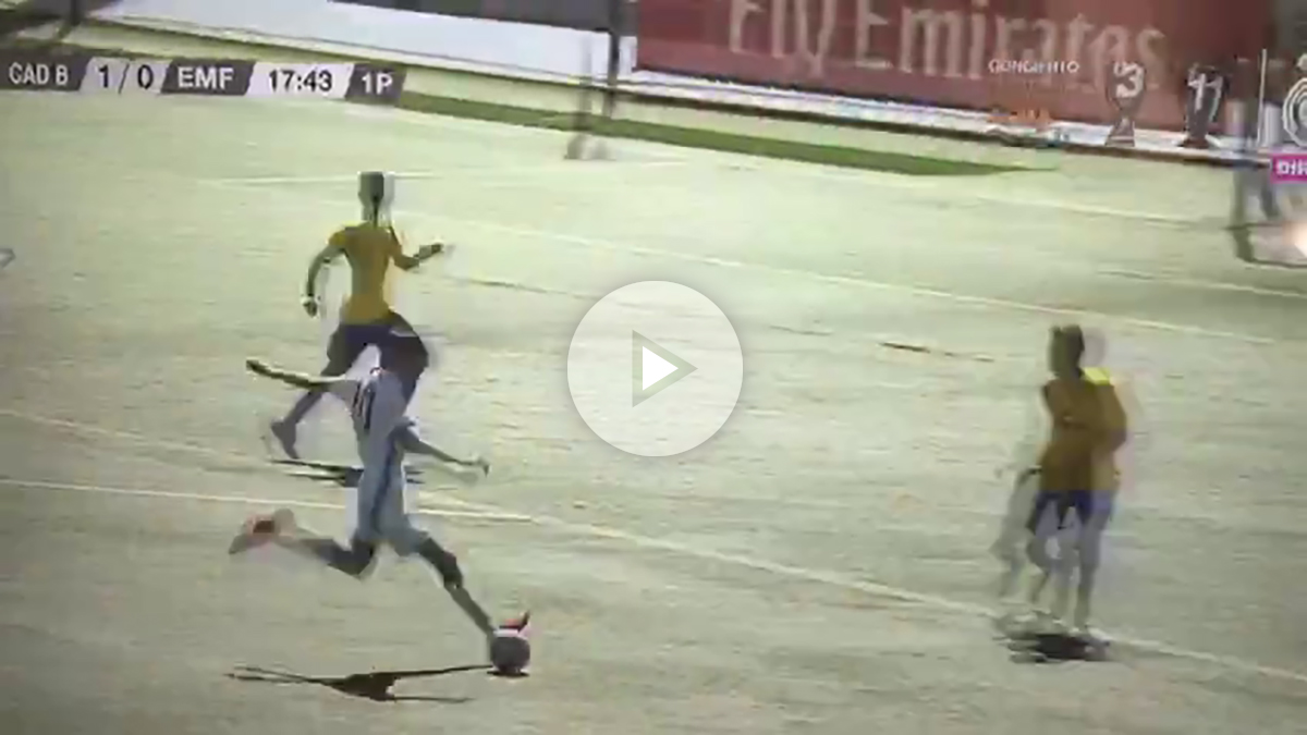 Theo Zidane hace un golazo con el Cadete B.
