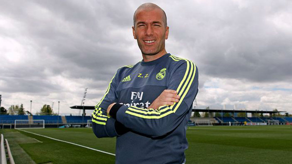 Zidane, durante su etapa en el Castilla. (Realmadrid.com)