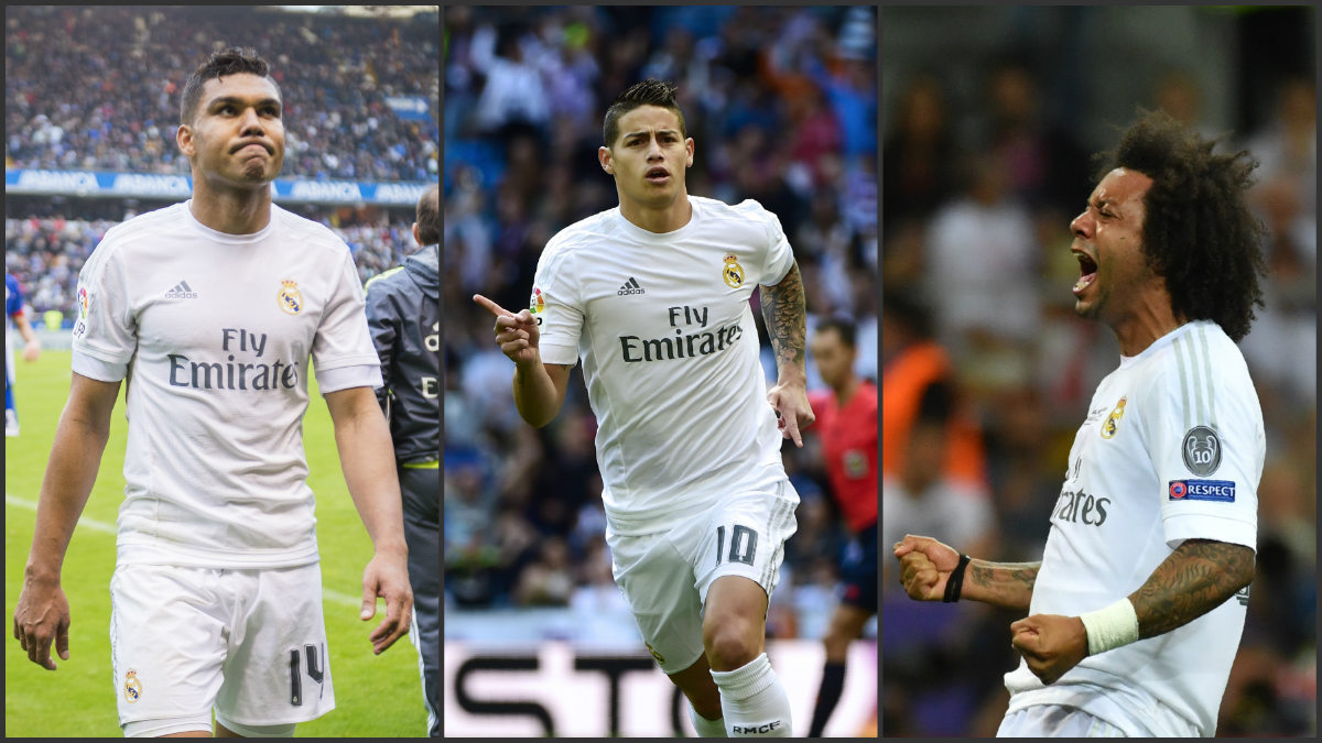 Casemiro, James y Marcelo, fuera de la lista.