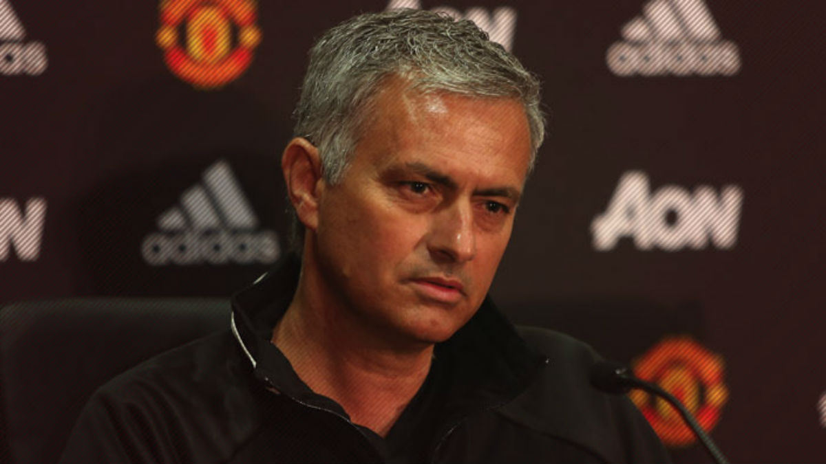 Mourinho, en rueda de prensa. (Imagen: manutd.com)