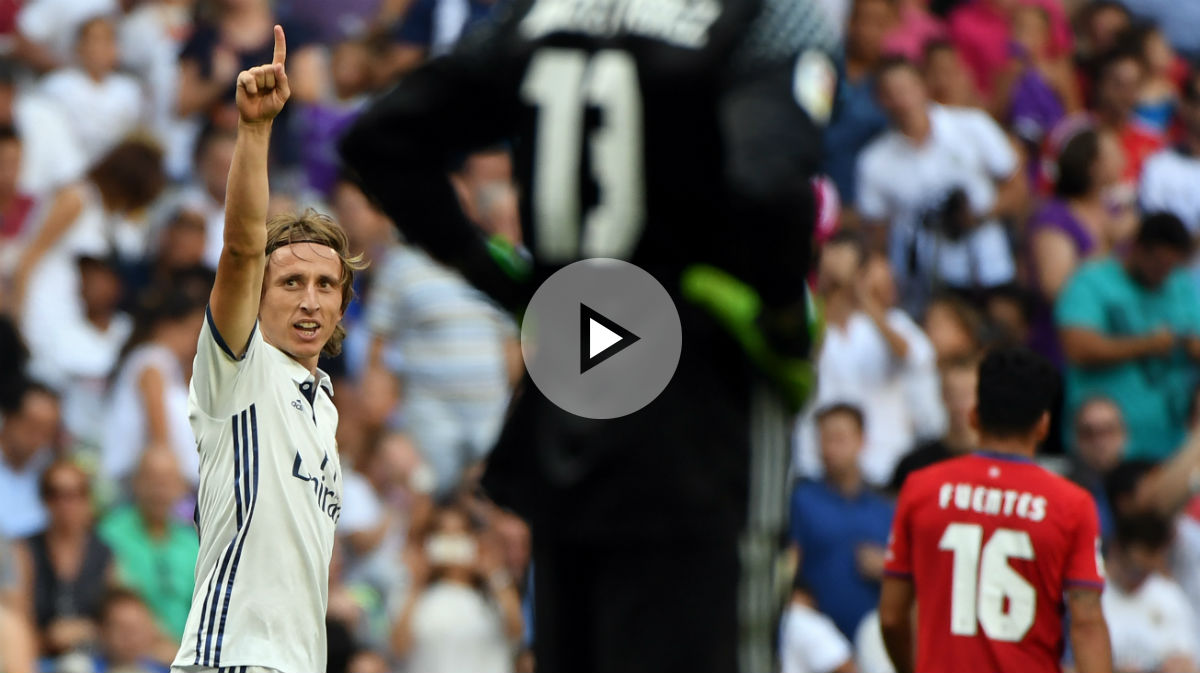 Todos en pie: espectacular ovación del Bernabéu a Modric
