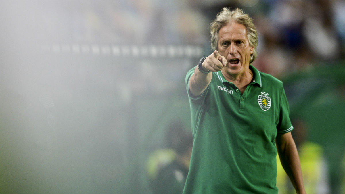 Jorge Jesús, en un partido con el Sporting de Lisboa. (AFP)