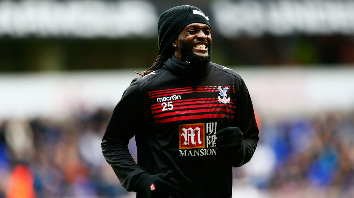 Emmanuel Adebayor durante su etapa en el Crystal Palace. (Getty)