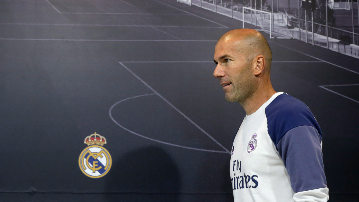 Zidane en rueda de prensa. (EFE)