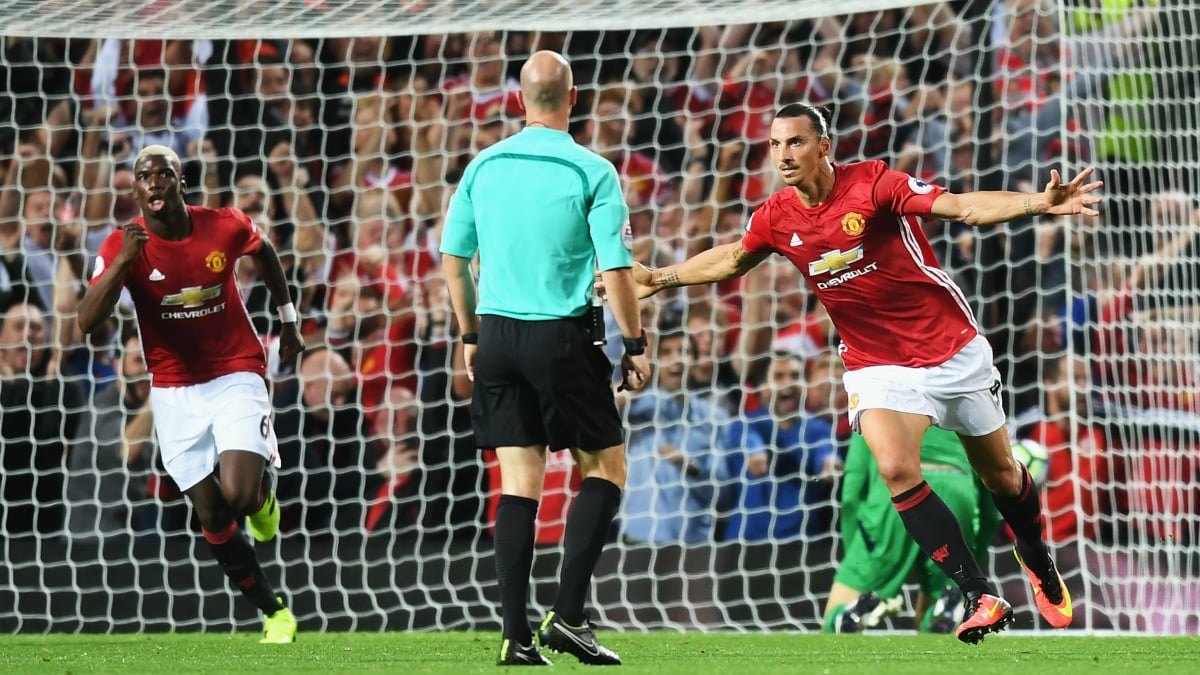 Ibrahimovic y Pogba celebran un gol. (Getty)